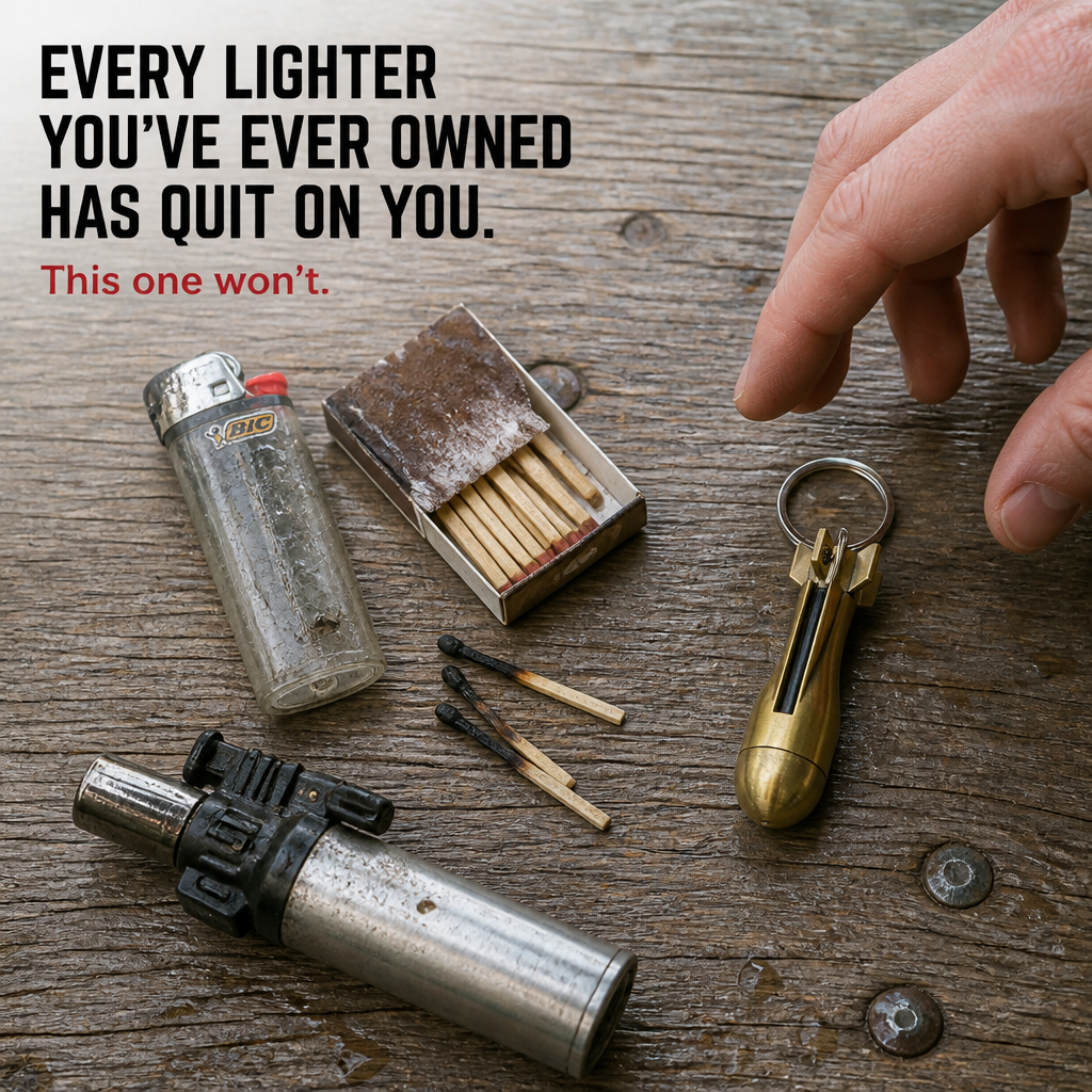 FlareForce™ — Spark a Flame Anywhere With One Strike of Steel