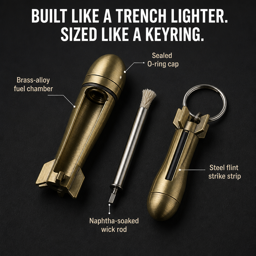 FlareForce™ — Spark a Flame Anywhere With One Strike of Steel