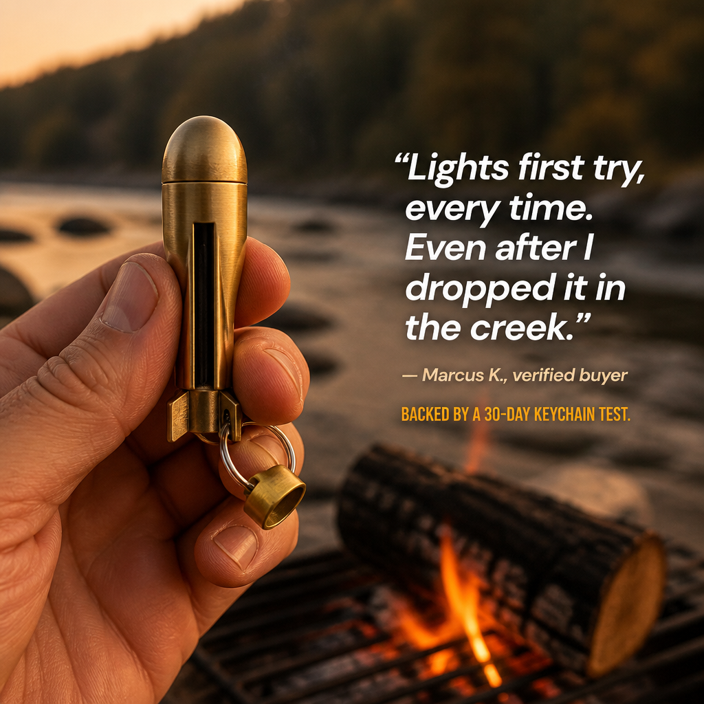 FlareForce™ — Spark a Flame Anywhere With One Strike of Steel