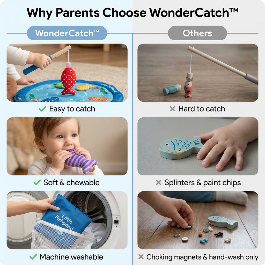 WonderCatch™ — Turn Restaurant Meltdowns Into Focused, Screen-Free Fishing Fun