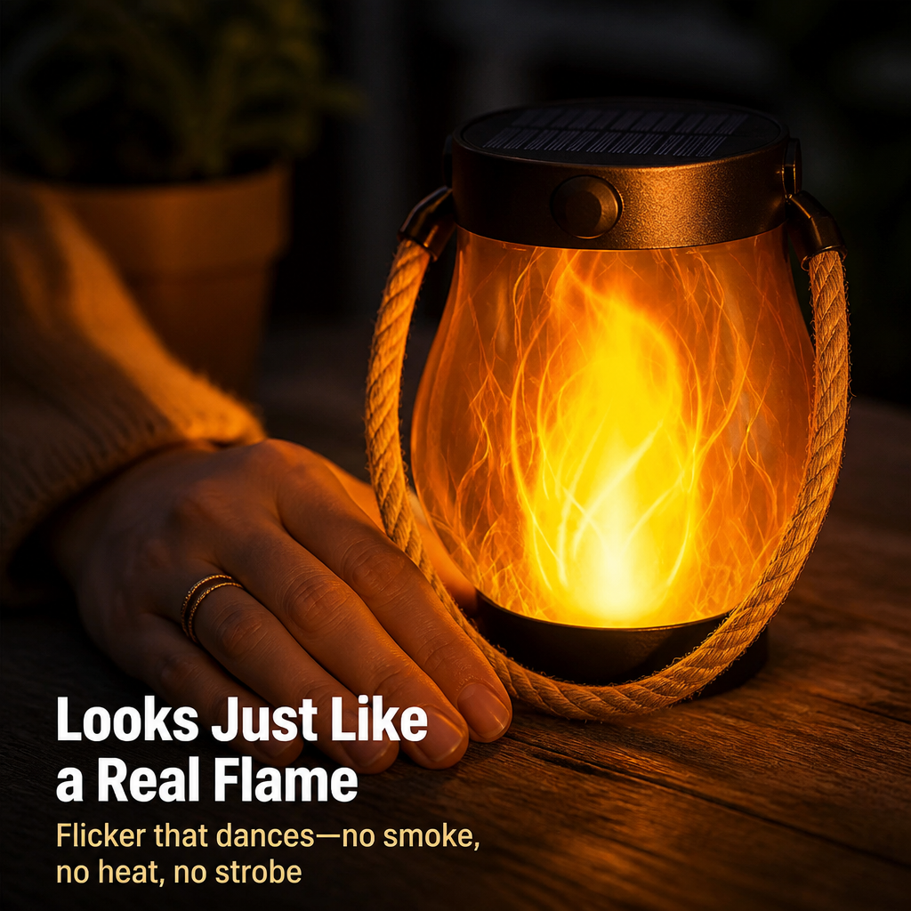 RadiFlare™ — Bring Cozy Real-Flame Glow to Any Patio, Rain or Shine