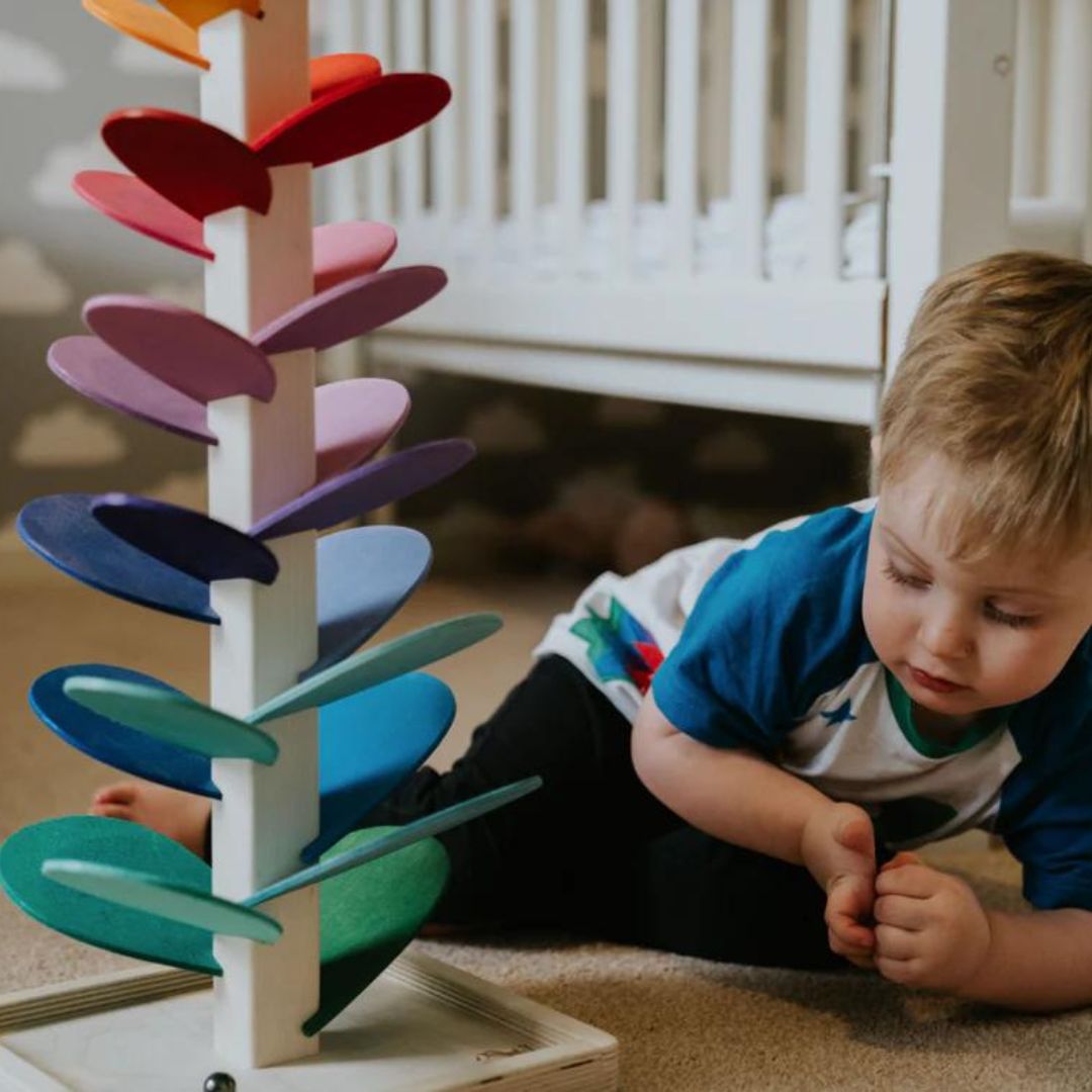 Interactive Rainbow Marble Slide for Kids 10 Months and Up