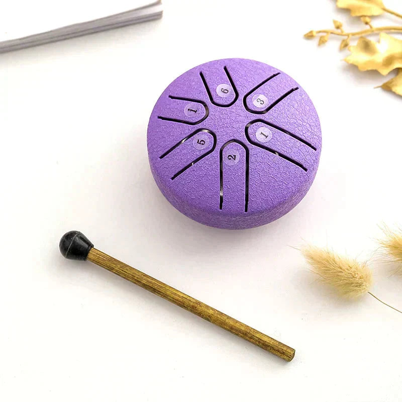 Portable 6-Tone Tongue Drum – Soothing Melodies for Travel