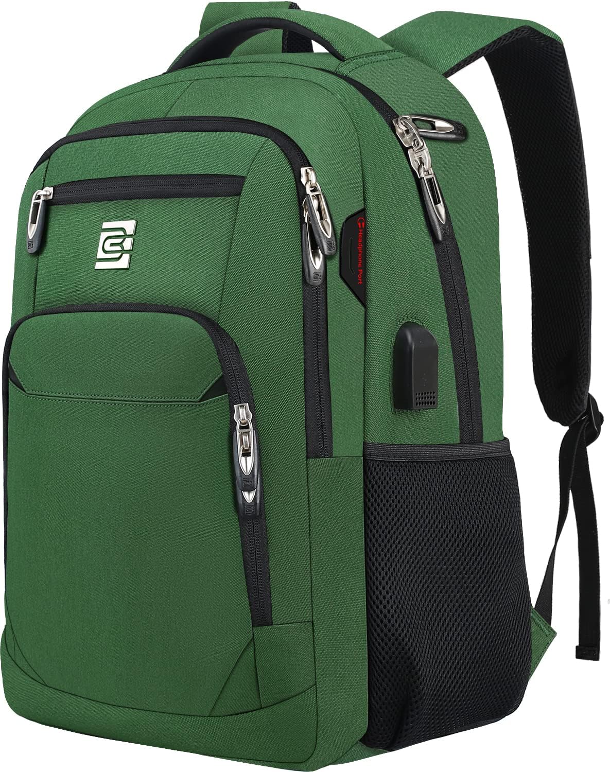 Anti-Theft Slim Laptop Backpack for Business with USB Charging Port