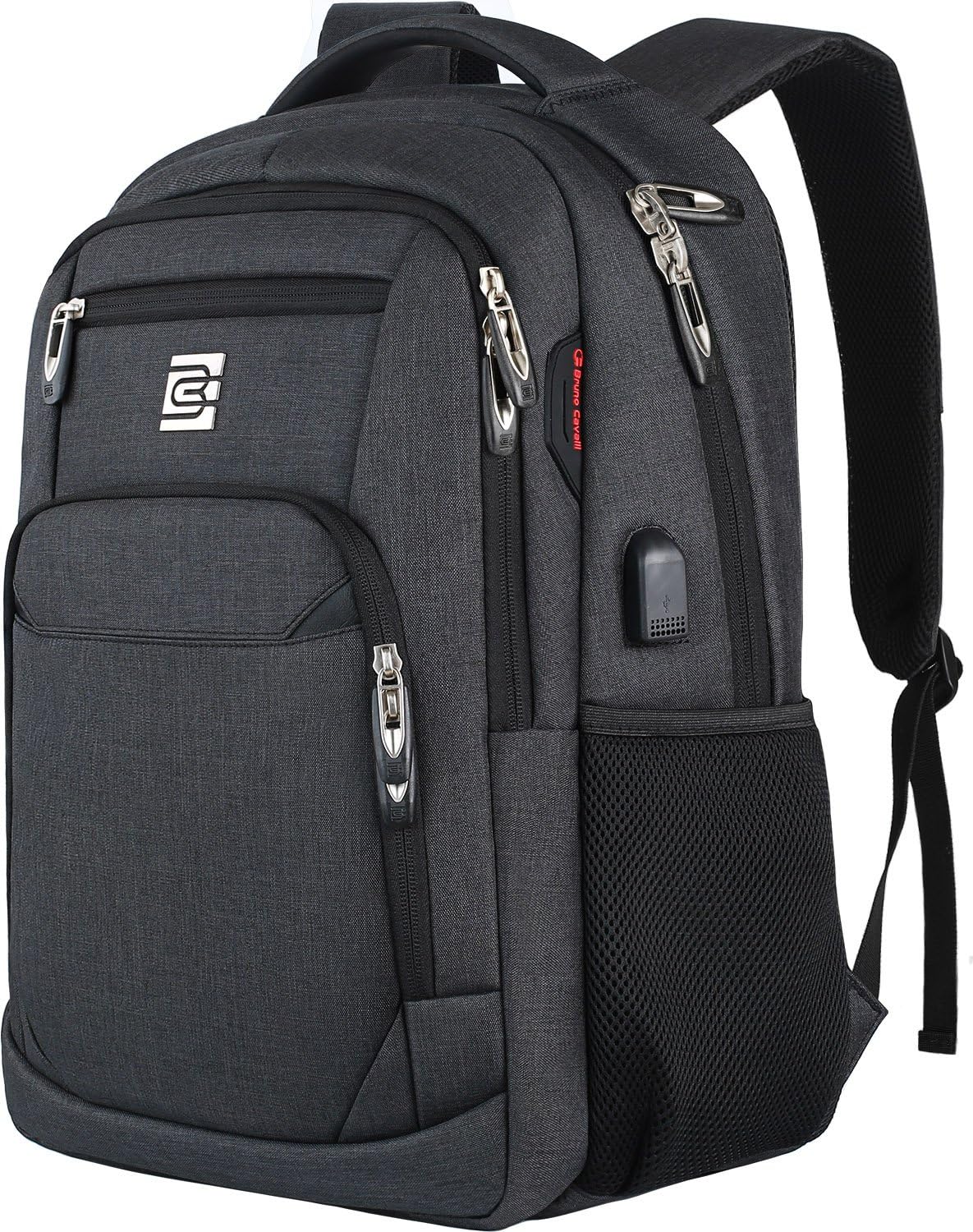 Anti-Theft Slim Laptop Backpack for Business with USB Charging Port