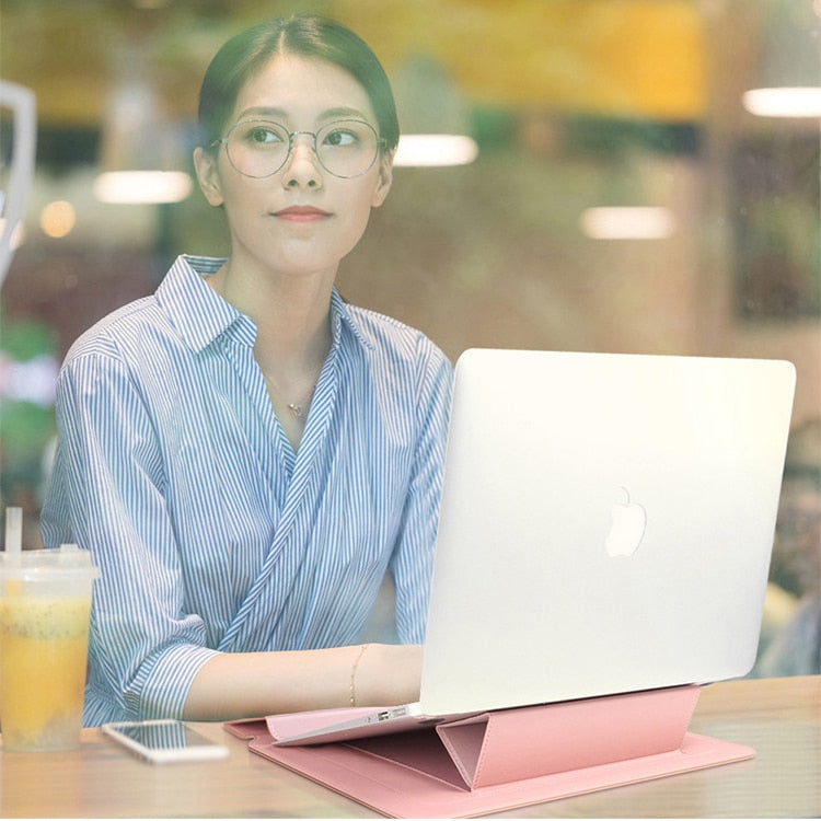 Versatile Laptop Sleeve & Stand Combo for Ultimate Comfort