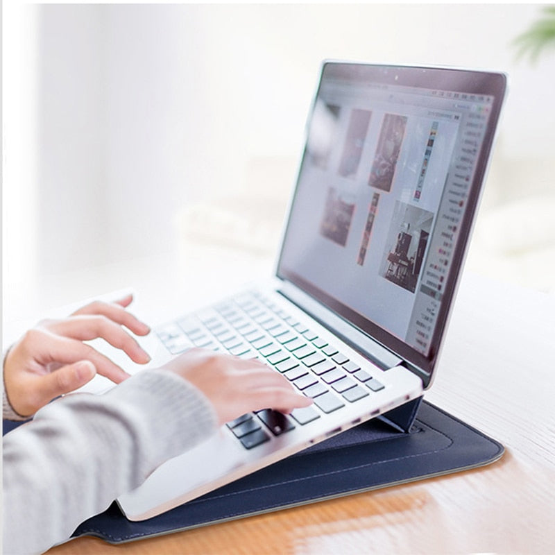 Versatile Laptop Sleeve & Stand Combo for Ultimate Comfort