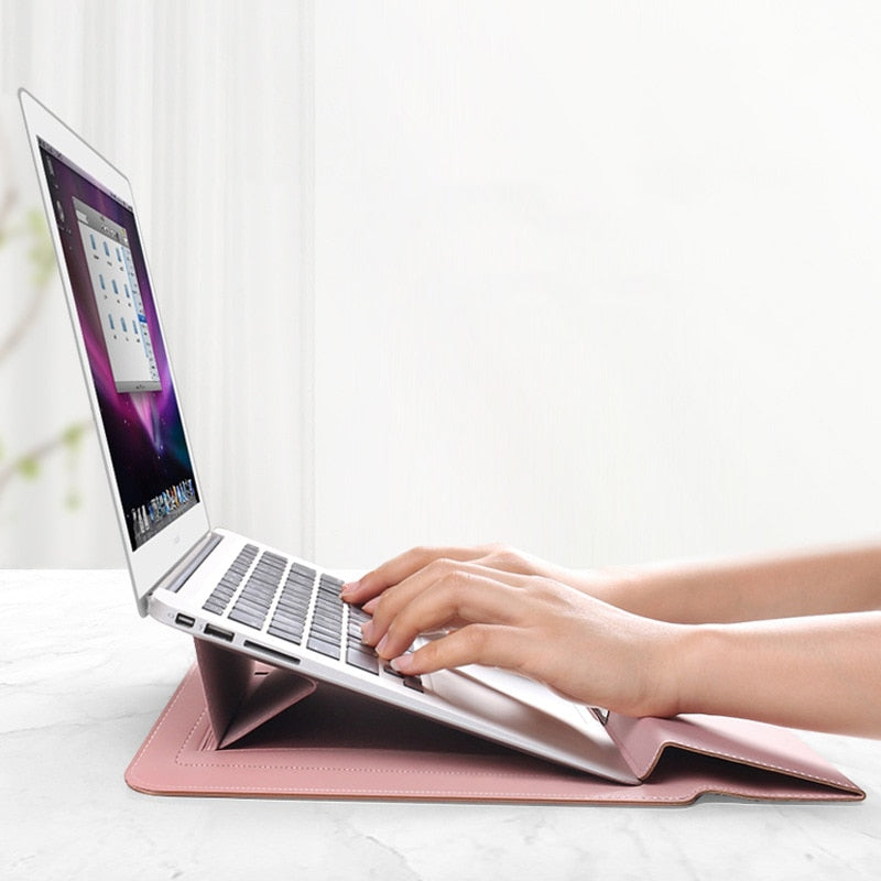 Versatile Laptop Sleeve & Stand Combo for Ultimate Comfort