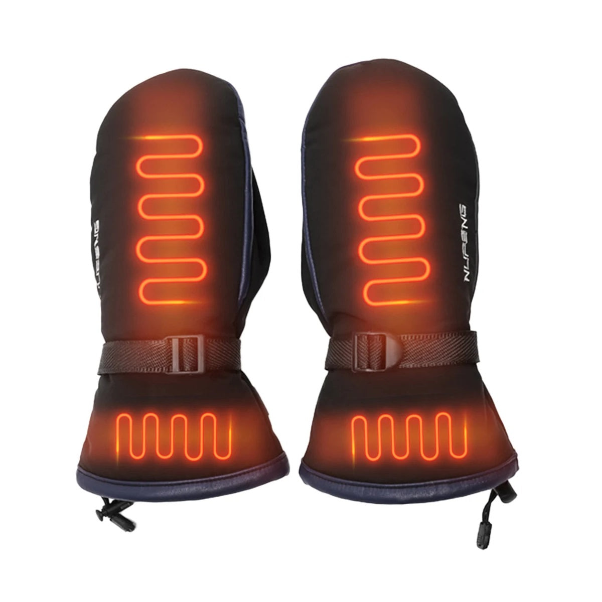 USB Rechargeable Waterproof Hand Warmer Gloves with Dual-Sided Heating for Outdoor Activities
