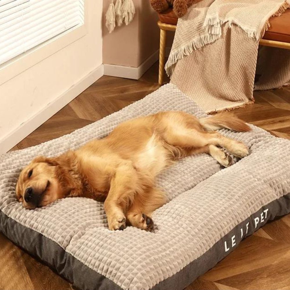 Washable Calming Pet Cushion for Dogs - Fleece Dog Bed for Anxiety