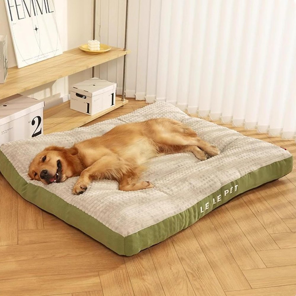 Washable Calming Pet Cushion for Dogs - Fleece Dog Bed for Anxiety