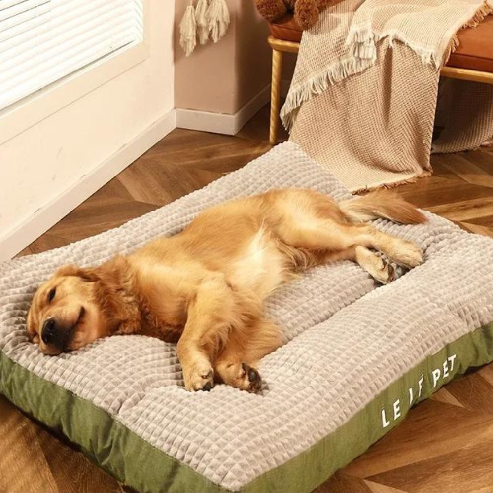 Washable Calming Pet Cushion for Dogs - Fleece Dog Bed for Anxiety
