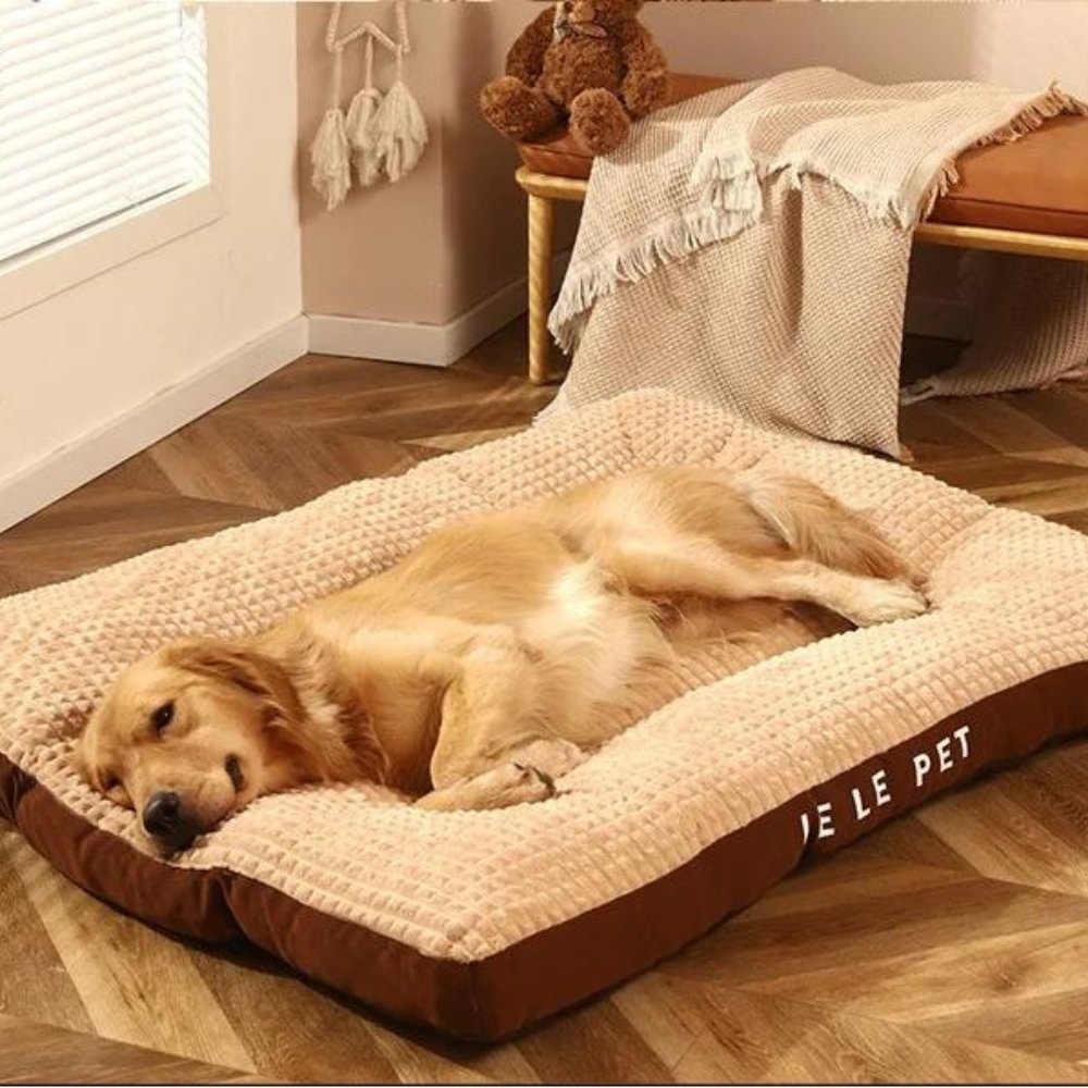 Washable Calming Pet Cushion for Dogs - Fleece Dog Bed for Anxiety