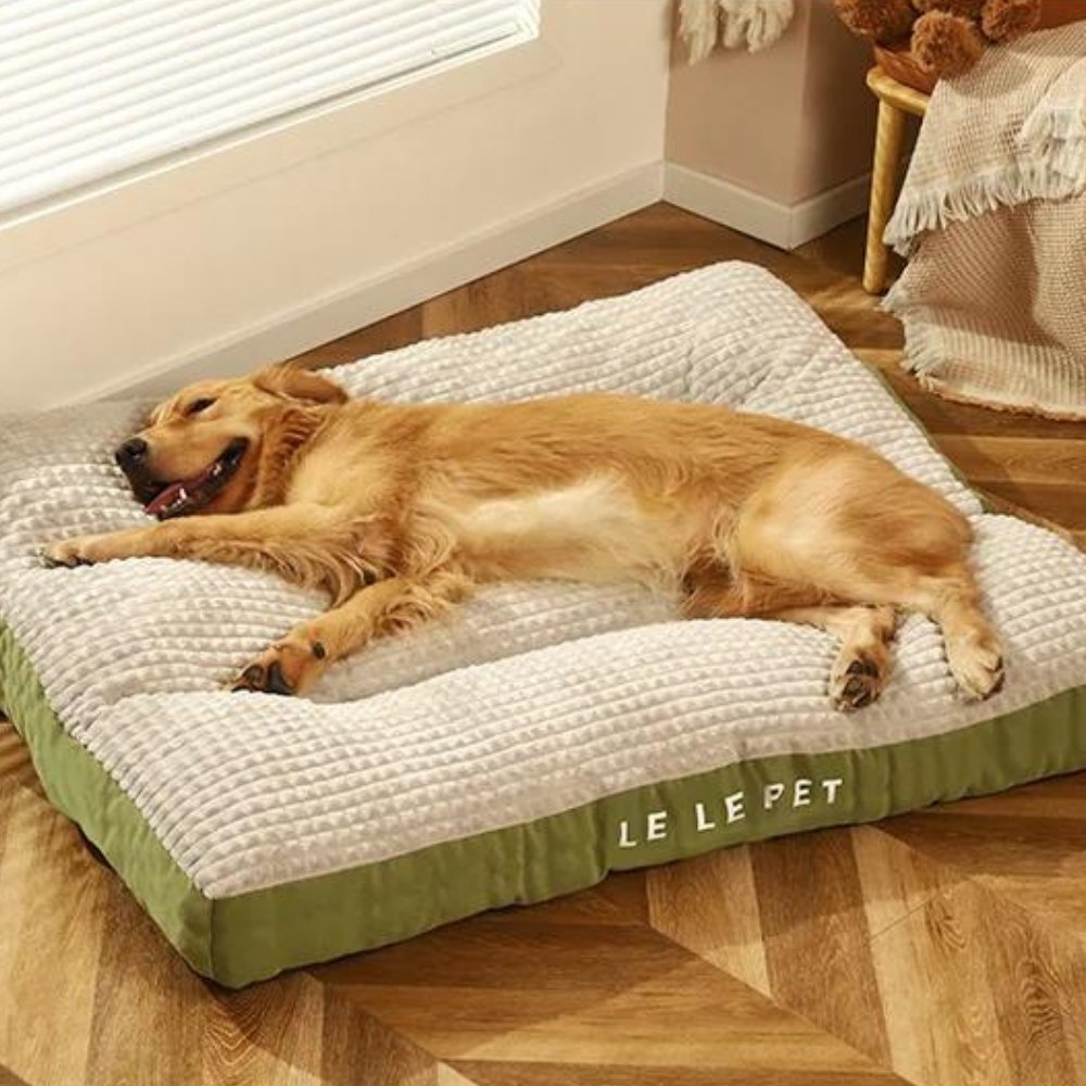 Washable Calming Pet Cushion for Dogs - Fleece Dog Bed for Anxiety