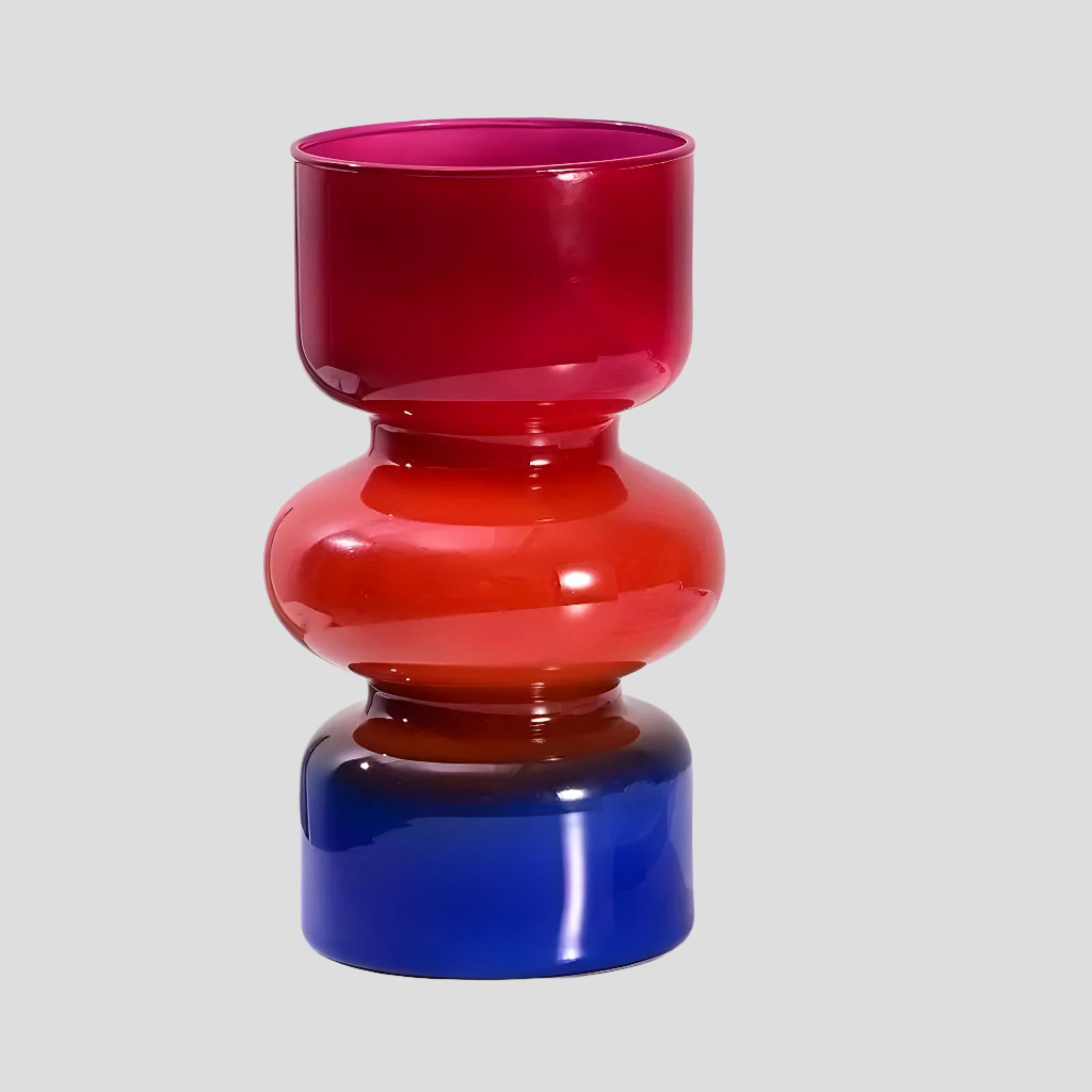 Hydroponic Glass Vase with Retro Design - cm Size