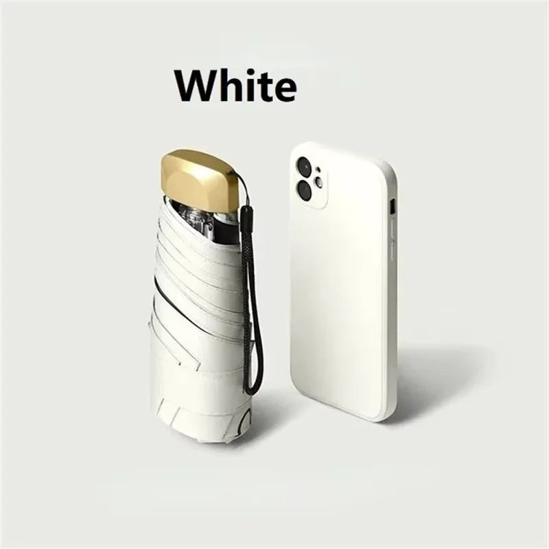 Mini Folding Umbrella – Pocket Size, UV Protection, Wind-Resistant for Travel