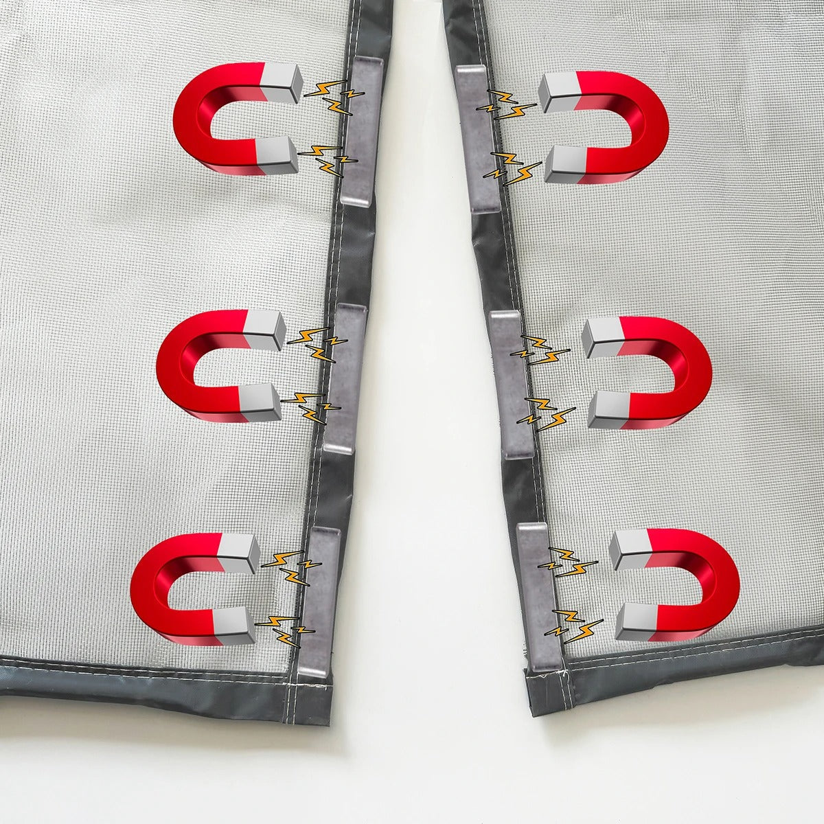 InsectShield Magnetic Screen Door for Easy Ventilation