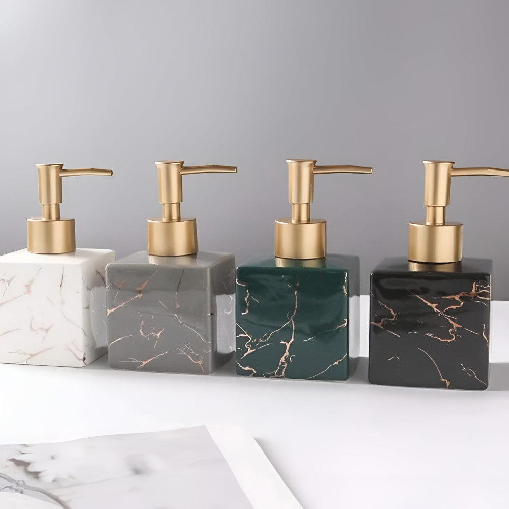 Elegant Marble Soap Dispenser for Kitchen and Bathroom