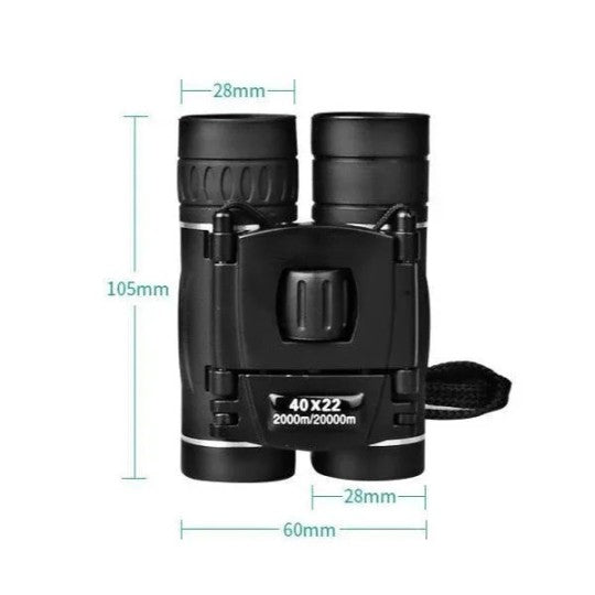 High-Power Compact Binoculars for Hunting, Hiking & Events - Military-Grade HD Wide-View