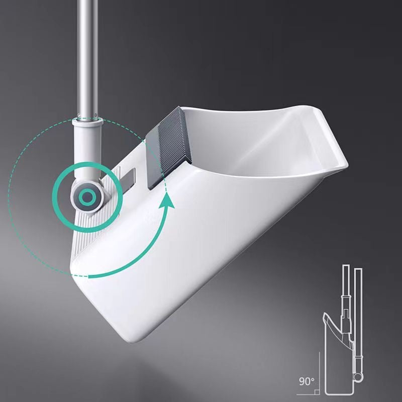 Self-Cleaning Dustpan and Broom Set – Standing Design with Comb Teeth for Home and Kitchen