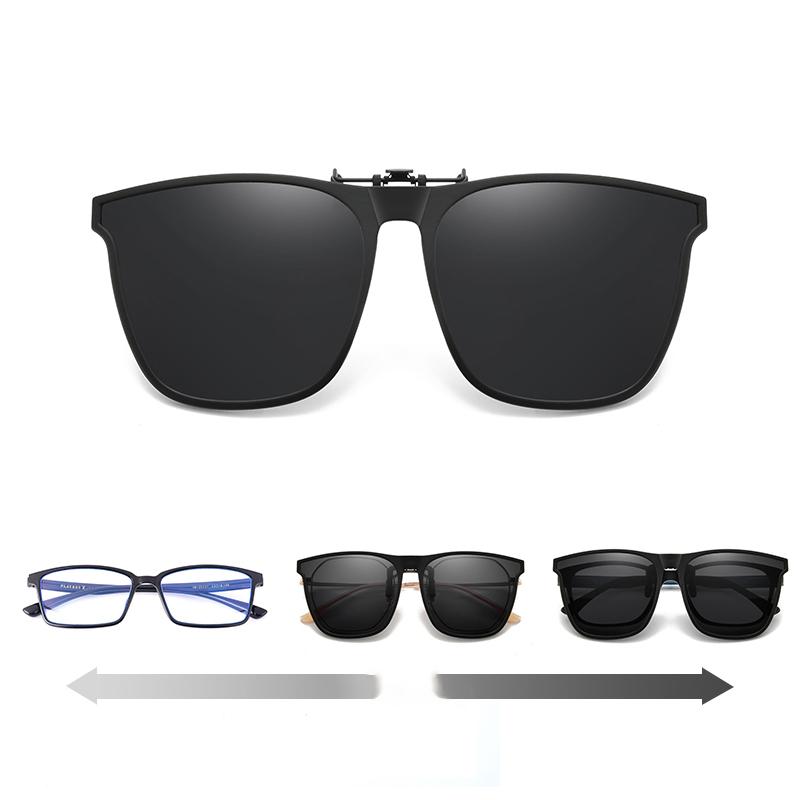 UV400 Protection Polarized Clip-On Sunglasses – Lightweight & Foldable