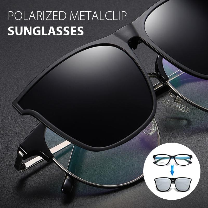 UV400 Protection Polarized Clip-On Sunglasses – Lightweight & Foldable