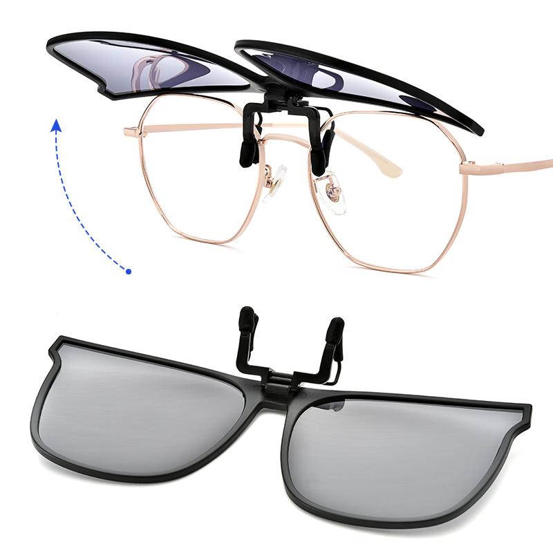 UV400 Protection Polarized Clip-On Sunglasses – Lightweight & Foldable