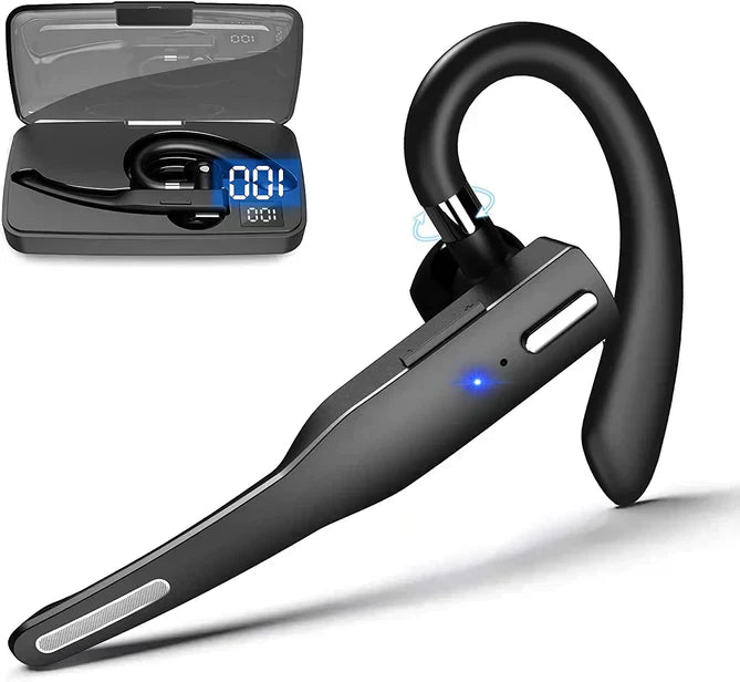 Wireless Bluetooth Headset with Dual Microphone & Noise Reduction