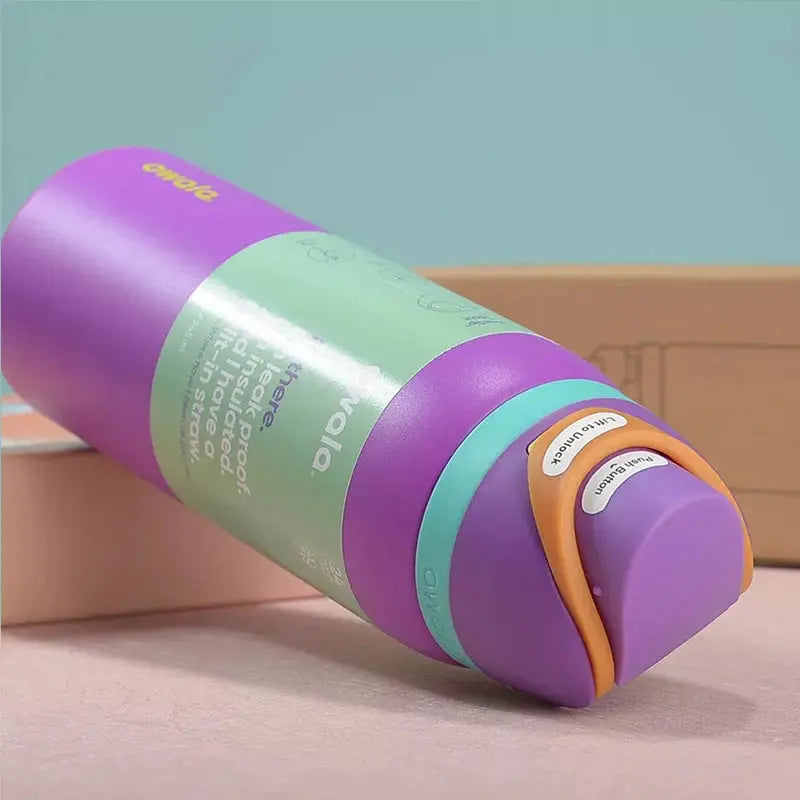 710ml Leakproof Stainless Steel Water Bottle with FreeSip Spout - Ideal for Travel & Sports, 24h Cold