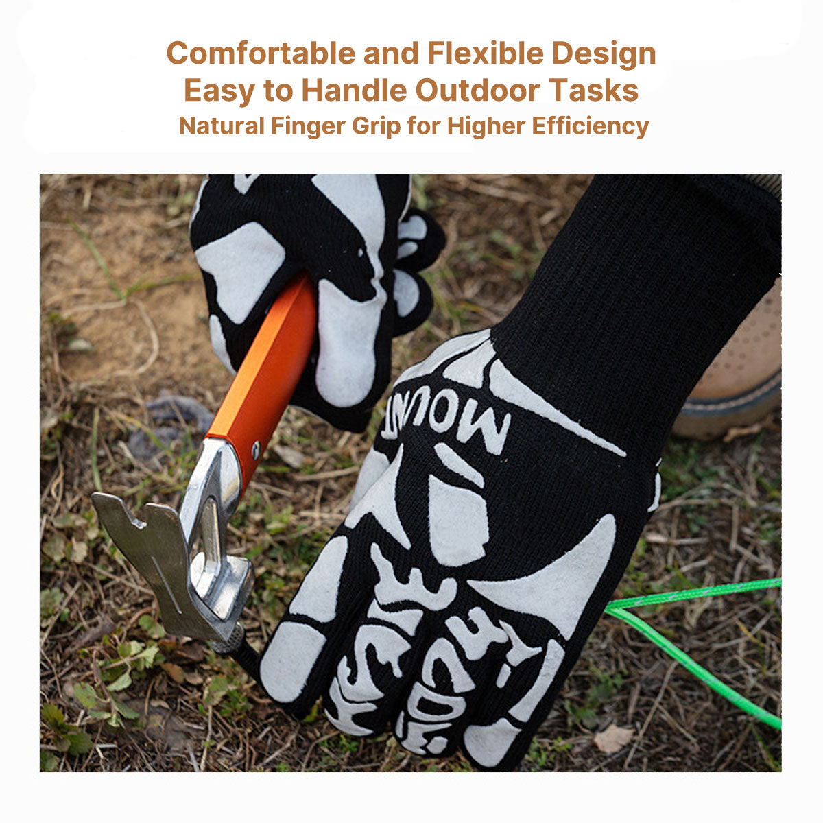 Heat Resistant Outdoor Cooking Gloves for High Temperatures