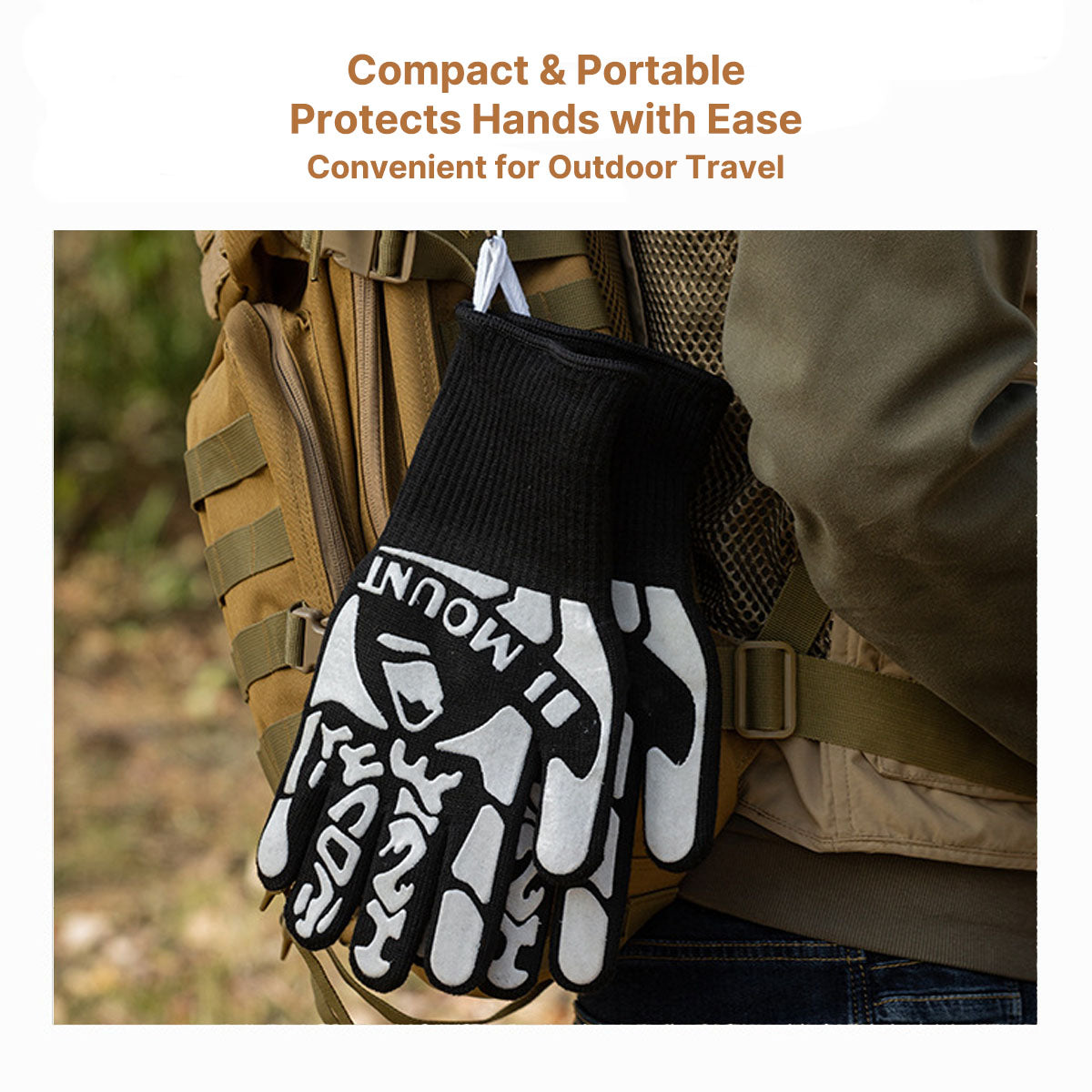 Heat Resistant Outdoor Cooking Gloves for High Temperatures