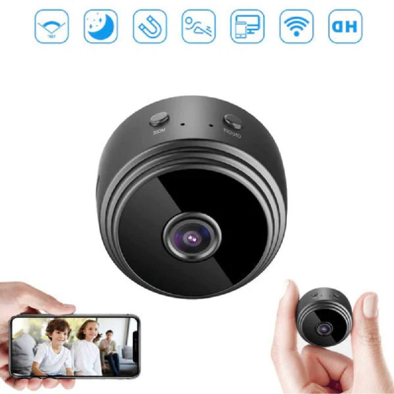 HD Night Vision WiFi Security Camera - Compact Design