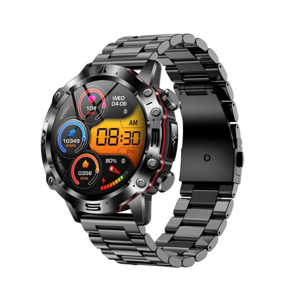 Fitness Smartwatch with AMOLED Display, Bluetooth Calling & Health Monitor