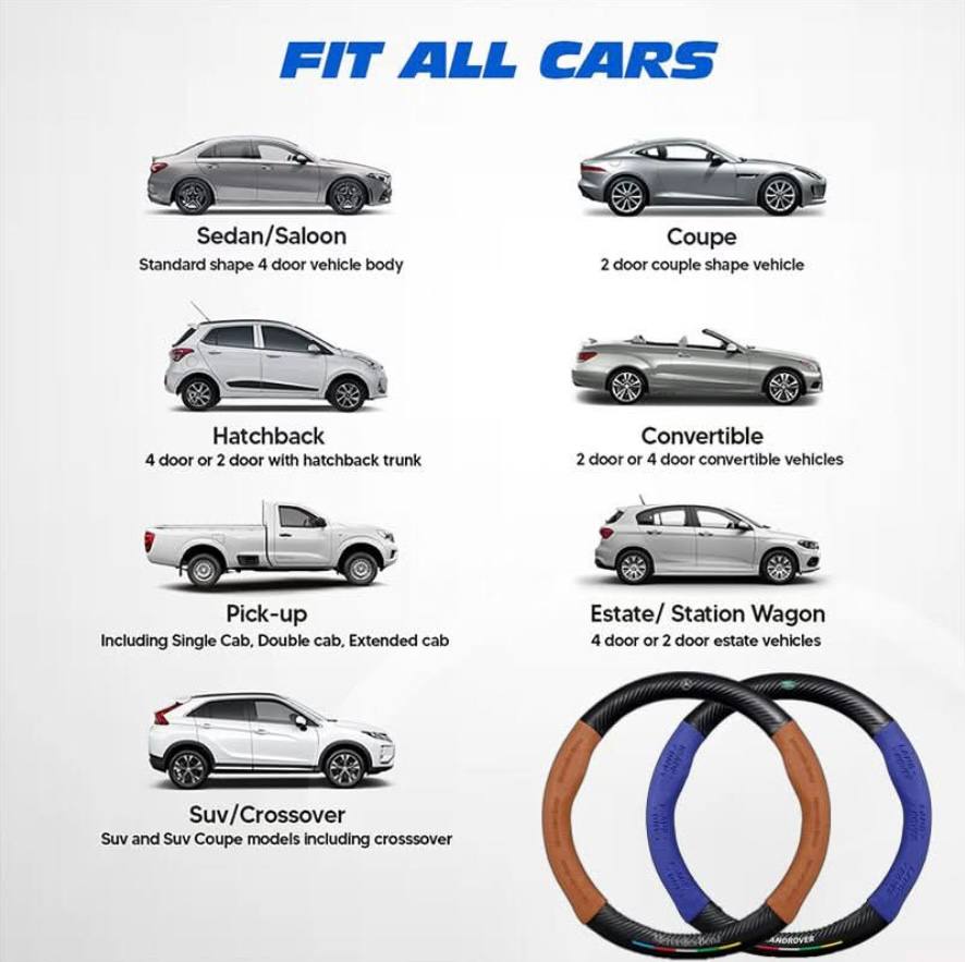 Non-Slip Steering Wheel Cover for Comfort and Grip