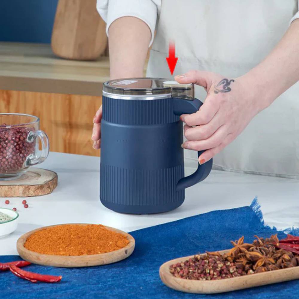 Compact Electric Grain Mill for Fresh Flour and Whole Grain Cereal
