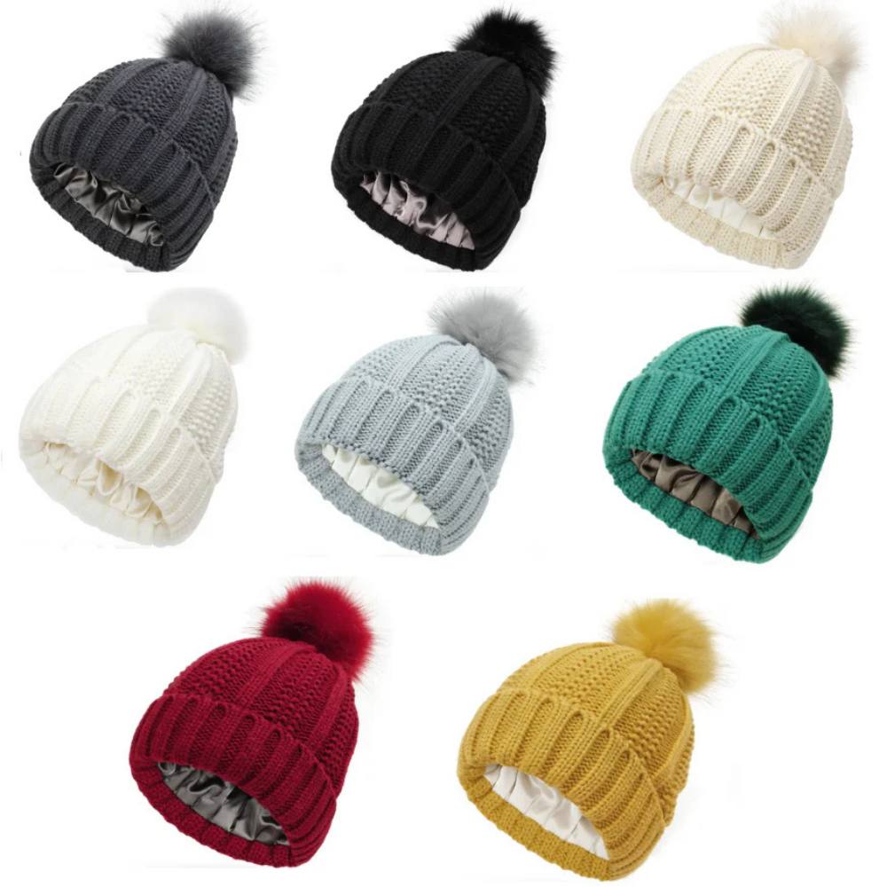Silk-Lined Antistatic Beanie Hat for Smooth, Frizz-Free Hair