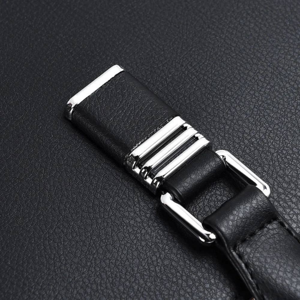 Stylish Leather Laptop Bag for Men, Adjustable Shoulder Strap, Fits 14-15 Inch