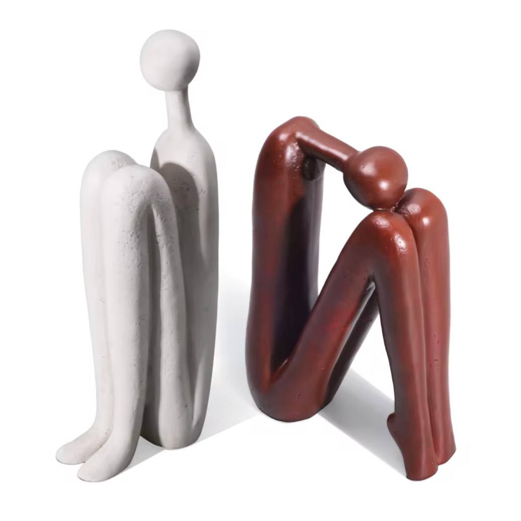 Set of 2 Artistic Polyresin Book Holders for Home Decor