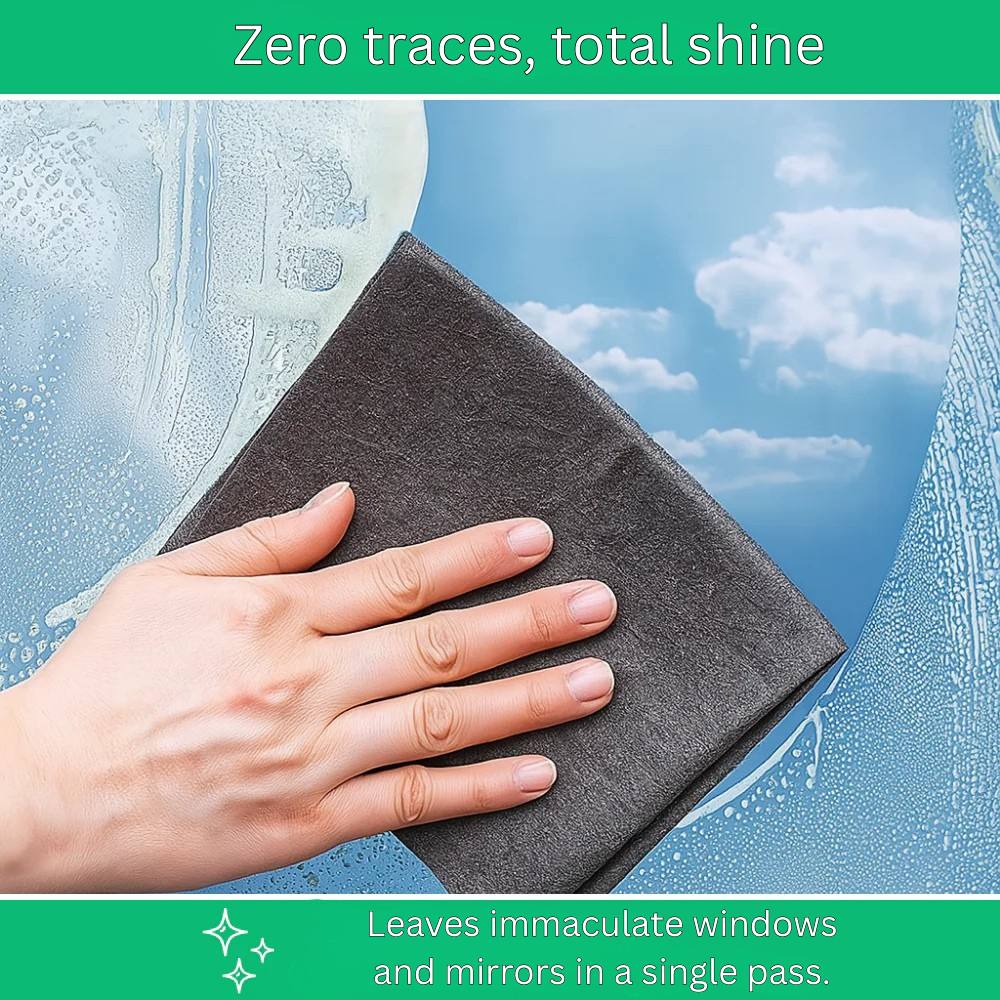 Microfiber Cloth for Streak-Free Cleaning and Limescale Resistance