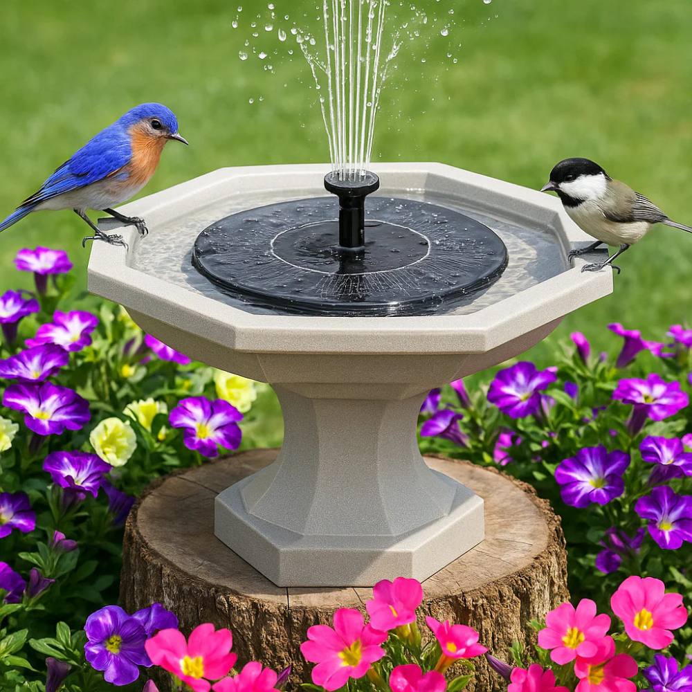 Eco-Friendly Mini Solar Fountain for Garden Water Features