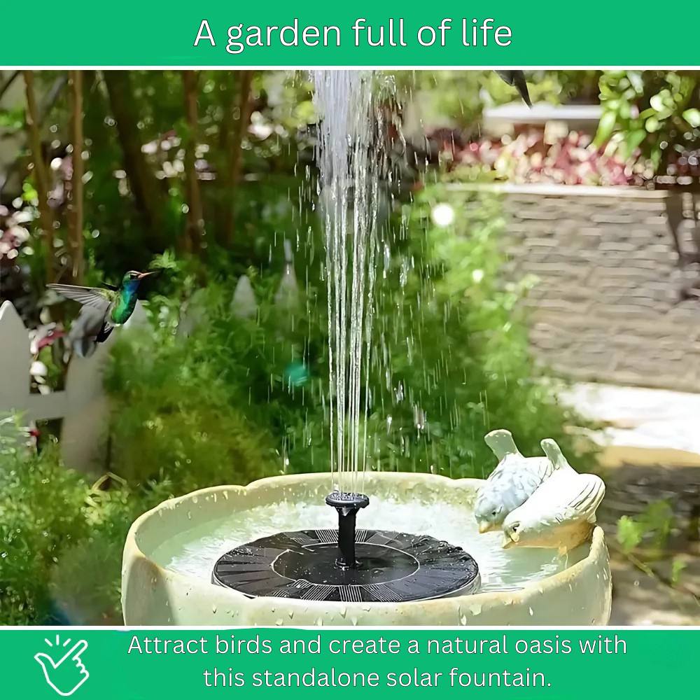 Eco-Friendly Mini Solar Fountain for Garden Water Features