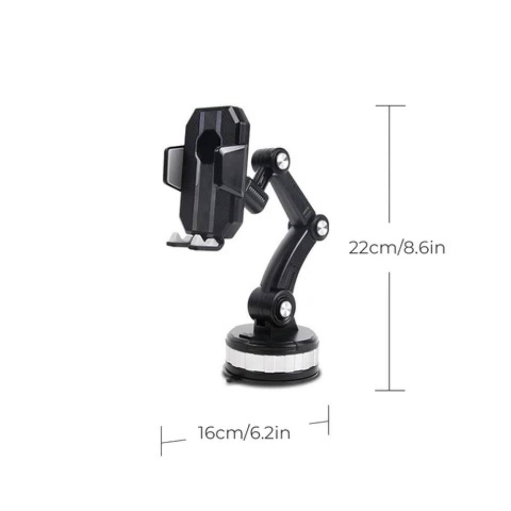 360° Rotating Car Phone Holder with Powerful Suction Cup
