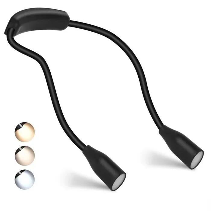 Rechargeable LED Neck Light for Reading - Flexible USB Design