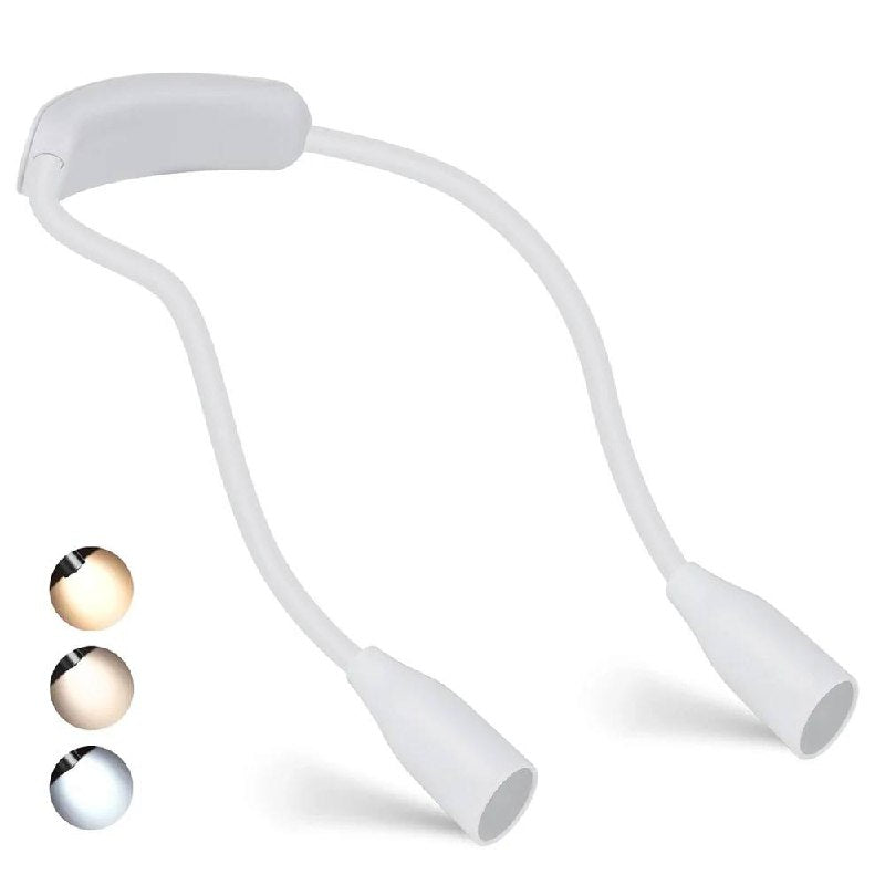 Rechargeable LED Neck Light for Reading - Flexible USB Design