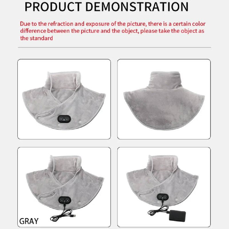 Neck and Shoulder Heating Wrap with 3 Temperature Settings and Timer