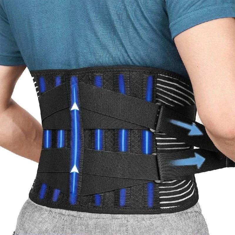 Lumbar Support Belt with 360-Degree Coverage – Memory Aluminum & Steel Springs
