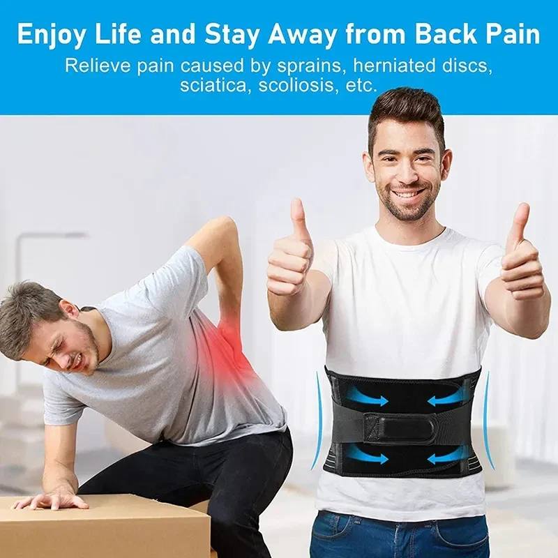 Lumbar Support Belt with 360-Degree Coverage – Memory Aluminum & Steel Springs