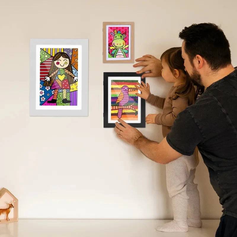 Frame for Displaying Up to 150 Children's Artwork