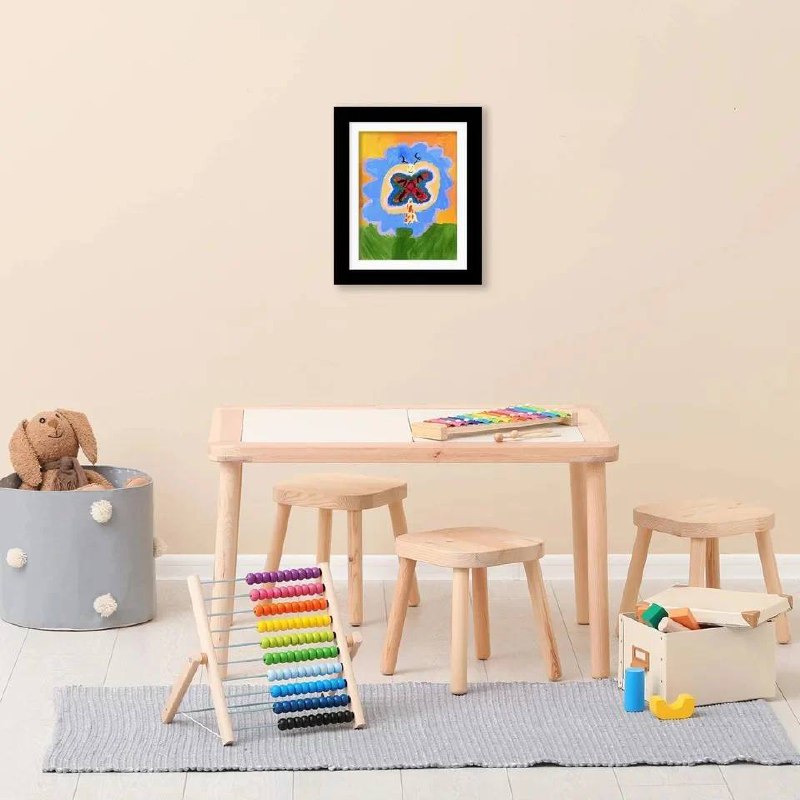 Frame for Displaying Up to 150 Children's Artwork