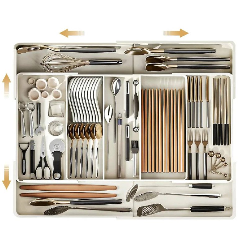 Drawer Organizer with Adjustable Compartments for an Organized Space